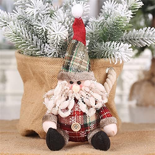 סנטה איש שלג צבי בד תליון חג המולד עץ קישוטי חג המולד קישוטים לבית