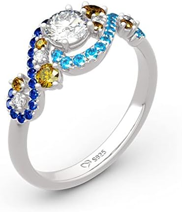 טבעות נשים משובצות טבעת מעורבות אישיות לנשים אופנה מעוקב זירקוניה מתנות תכשיטים מתנות מבטיחות טבעות
