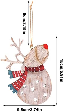 וינטג 'חג המולד פופקורן קישוטי גרלנד לקישוטי עץ חג המולד תלים קסמים קישוט עץ חג המולד קישוט לחג קישוטי שרשרת מאוורר
