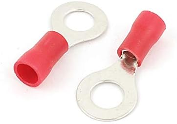 60 יחידות מבודד טבעת מלחץ מסופי כבל חשמלי מחבר אוג 16-14 אדום(טרמינלס דה כבל אל אלדקריקו דה קרימפדו דה אנילו אייסלאדו