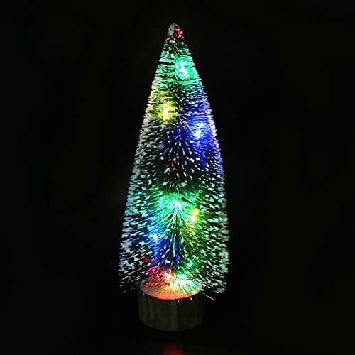 Plplaaobo מיני חג המולד, אורות LED שולחניים קישוט לקישוט פסטיבל חג המולד. קישוט מתנה