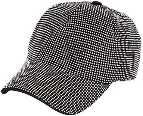נשים ריינסטון גבישי בייסבול כובע בלינג בלינג מתכוונן שמש כובע היפ הופ כובעי אופנה כובעים