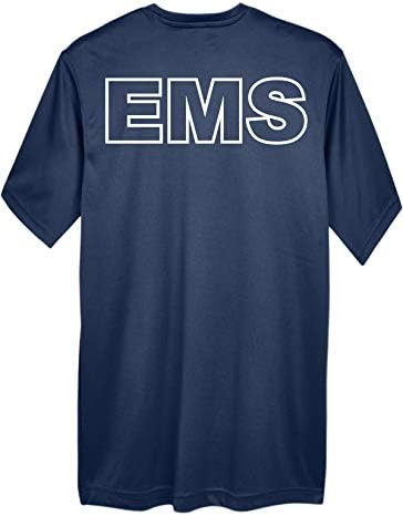 חירום רפואי שירותי אמס גברים של יבש בכושר לחות הפתילה ביצועים קצר שרוול חולצה