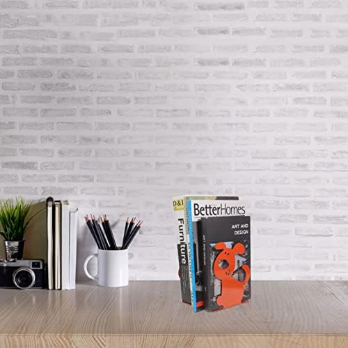 טופיקו 2 יחידות חמוד כלב סופרי ספרים גור צורת ספר סוף ילדים חדר מתכת ספרי מחזיקי פקק ספר מדפים לעמוד עבור שולחן