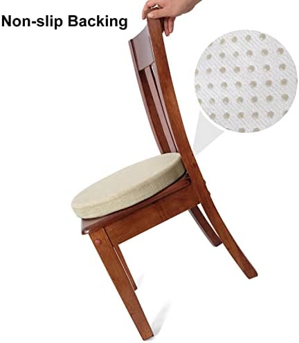 טרומליקס כרית מושב כיסא עגול 16 אינץ 'לכיסאות שרפרף מעגל כרית כרית קצף דקורטיבית החלקה, 1 חתיכה, 16 על 16