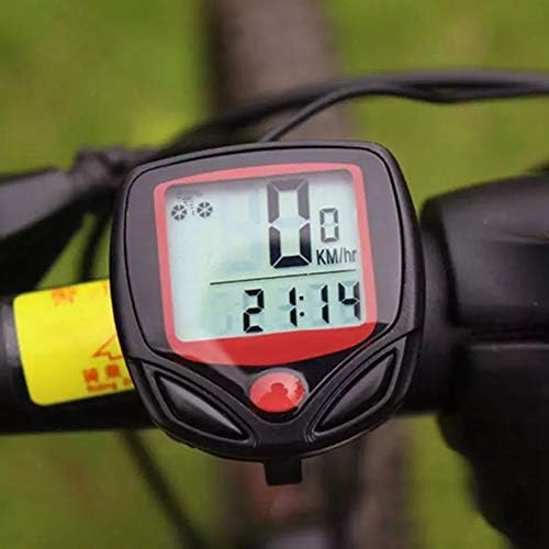 מהירות אופניים של IHreesy, מדד מד מהירות אטום למים עם תאורה אחורית LCD אופניים אופניים אופניים אופניים מחשב מד מרחק אופניים