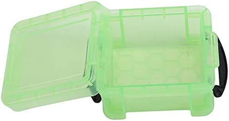 Dearanswer קופסאות ברורות מיטות מפלסטיק מיטות מפלסטיק קופסת אחסון פלסטיק בהיר עם מכסים, ירוק