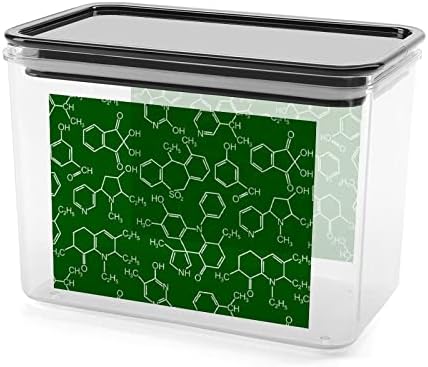כימיה מדע אחסון קופסא פלסטיק מזון ארגונית מיכל מיכלי עם מכסה למטבח