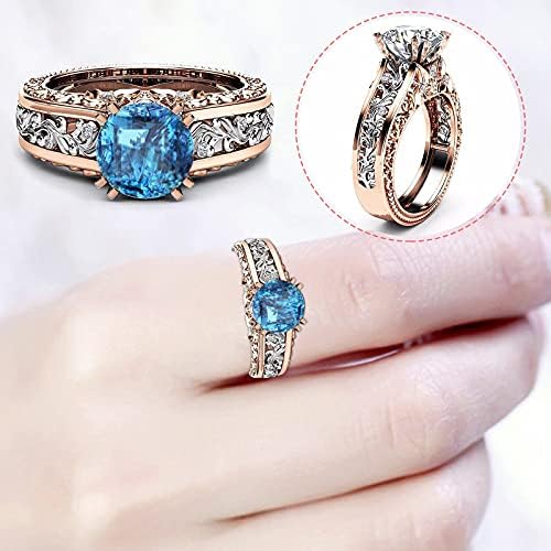 טבעת סרט טבעת זהב תכשיטים מצופה סגסוגת צבע גברות נשות טבעת ורד טבעות הפרדה