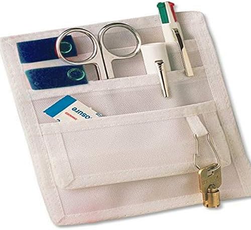 ADC 216-2MC Pocket PAL II מארגן מכשירים רפואי/מגן כיס, לבן עם 4 סטים של כרטיסיות מבטא, שחור/לבן/רויאל כחול/סגול