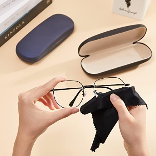 9 חבילה קשיח מעטפת משקפיים מקרי משקפי שמש מקרה משקפיים מקרה משקפיים מקרה עם משקפיים בד עבור גברים נשים