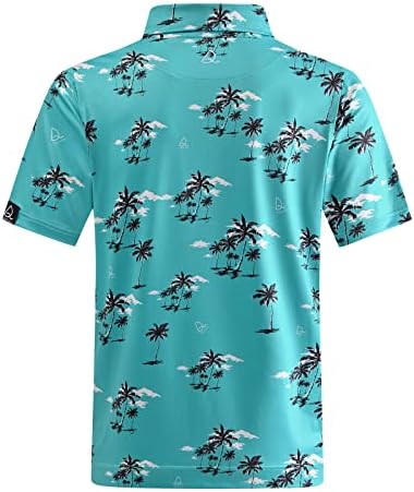 Deolax Mens Mens חולצות גולף אופנה הופעה הוואי לחות פיתול יבש כושר חולצות פולו שרוול קצר