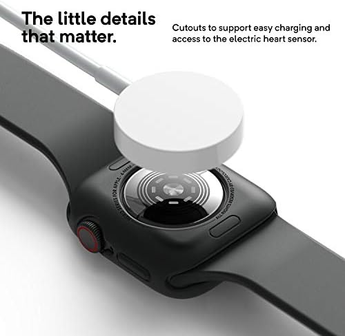 קייסולוגיה Nero שתוכננה למארז Apple Watch עבור 45 ממ, 44 ממ סדרה 7 6 SE 5 4 - שחור