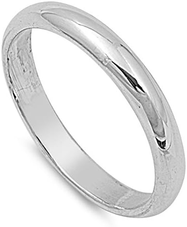 סטרלינג כסף חתונה 2 ממ להקת רגיל נוחות בכושר טבעת מוצק 925 איטליה