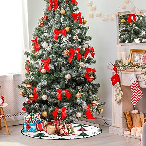 שיגואה באפלו משובצת עצי חג המולד מחצלת עץ חג המולד 28.3 אינץ