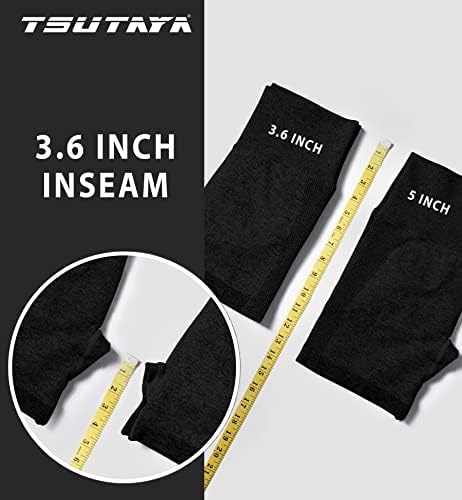 מכנסי כושר אימון של Tsutaya מכנסי כושר 3.6 אינץ 'מכנסיים קצרים של Scrung