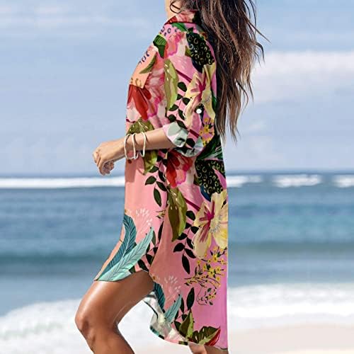 קיץ שמלה לנשים נשים אביב מזדמן שמלת קיץ שמלה מודפס חוף סגנון שמלות ארוך כותנה שמלות