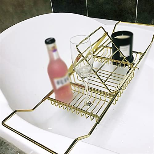 מדף אמבטיה נשלף של GRETD מדף אחסון נירוסטה אמבטיה מדף אמבטיה רב-פונקציונל כלים מגבת מגבת