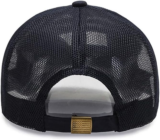כובע נהג משאית מתכת מתכוונן אמריקאי דגל אבזם בייסבול כובע רשת כובע עבור חיצוני ספורט כובעי עבור גברים & מגבר; נשים