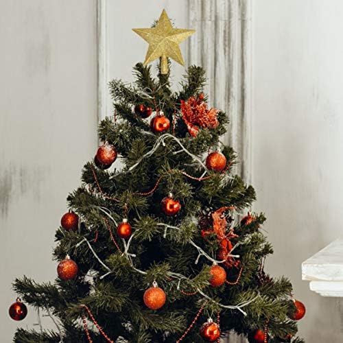 טופר עץ חג המולד של Homoyoyo כוכב חמש נקודות לחג מסיבות חג המולד קישוטים מקורה