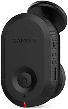 Garmin 010-02062-00 Dash Cam Mini, מצלמת מקף בגודל מפתח לרכב, עדשה רחבה של 140 מעלות, לוכדת קטעי HD 1080p, קומפקטיים מאוד