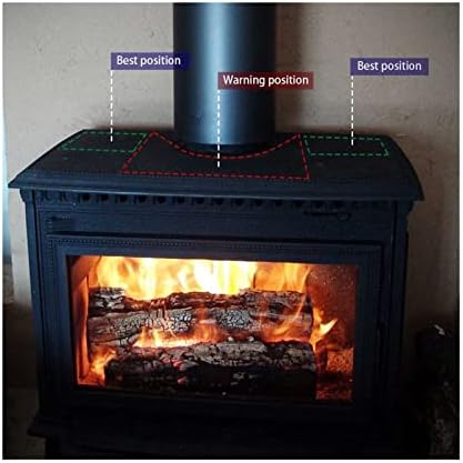 שחור אח 6 להבי חום מופעל תנור מאוורר יומן עץ צורב שקט אקו בית אח מאוורר בית יעיל חום הפצה