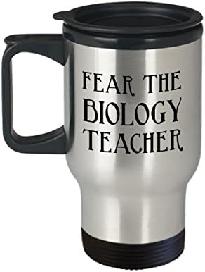 ספל נסיעות ביולוגיה - פחד ממורה לביולוגיה - מתנה לאיש ביולוגיה