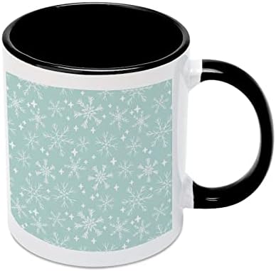 מנטה חמודה חורפית חורפית ספל קרמיקה קריאייטיב שחור בתוך כוס קפה קפה ספלי ידית עמידות מתנות ייחודיות