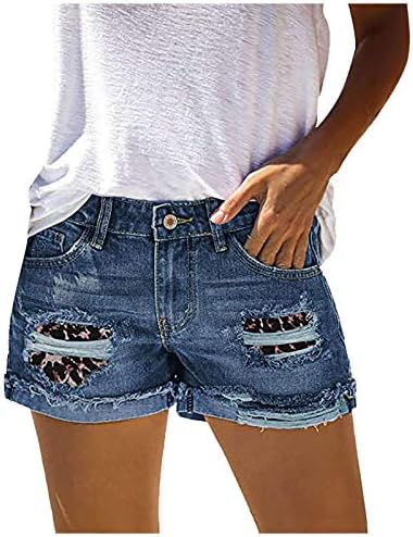 מכנסי מכנסיים גבוהים ג'ינס רזים מכנסיים קצרים מותניים נשים מכנסי קיץ סקסיים מכנסי חור ג'ין ג'ינס ג'ינס מכנסיים קצרים נשים