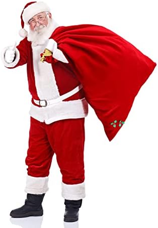 2 חתיכות חג המולד סנטה מתנת תיק אדום קטיפה שרוך תיק לטפל תיק עבור חג המולד המפלגה לטובת אספקת חג גלישת