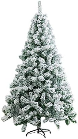 ZPEE שלג מלאכותי נוהר עץ חג המולד, חומר PVC עץ חשוף עם עמדת מתכת קל להרכבה עץ חשוף חג המולד קישוט -1.2 מ '
