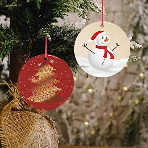 יום חג המולד קישוטים תלויים קישוטי עץ חג המולד פסטיבל מזכרות וינטג 'פופקורן חג המולד גרלנד