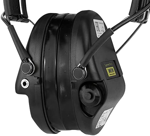 מגני אוזניים פרו -X של Sordin - סרט שחור ארהב וג'ל - ערכות אוזניים אלקטרוניות