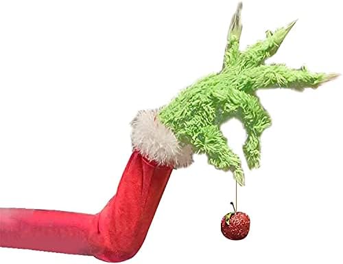 קישוטי עץ עץ גוף של חג המולד, ראש שדון וזרועות לעץ חג המולד, גנב את חג המולד גדון רגל ממולאת רגל תקועה עץ טופר קישוטי