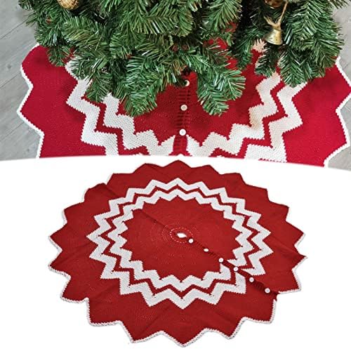 מחצלת עץ חג המולד של זרודיס, חצאית עץ חג המולד לשימוש חוזר עמידה לשימוש יישום סיבים אקרילי רחב לסופרמרקטים