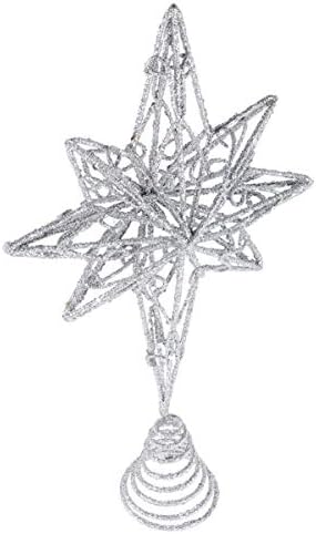 Aboufan Anise Star Tree Toem Topper קישוט ברזל אמנות חג המולד צמרת צמרת טופר קריאייטיב אניס כוכב עדין עץ