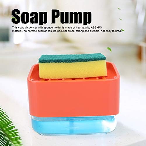 מתקן לסבון, מתקן לסבון נוזלי מתקן למשאבת סבון ספוג בעל נוזל לחץ על שרירי הבטן למטבח ביתי