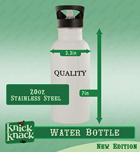 מתנות Knick Knack Meditance - בקבוק מים מפלדת אל חלד 20oz, כסף