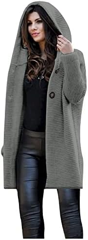 סוודרים גדולים של נשים גרסה מורחבת בגרסה חמה מעיל קרדיגן עם סווטשירט סוודר סרכי סרוג סרוג