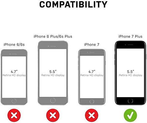 הגנה מחוספסת Otterbox Defender Case עבור iPhone 8 Plus ו- iPhone 7 Plus - אריזות קמעונאיות - דרך בהתאמה אישית