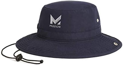 כובע דלי קירור משימה, עד 50, 3 כובע שמש רחב שוליים-מתקרר כשהוא רטוב, עד 50