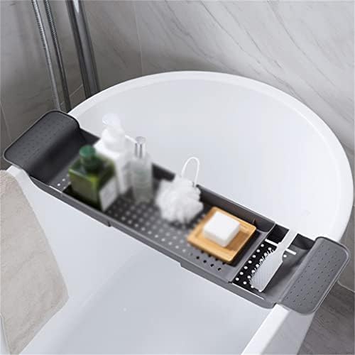 LDCHNH אמבטיה מתלה לאחסון מגש אמבטיה מדף אמבט אמבטיה כלים איפור מארגן מגבת מטבח כיור מחזיק ניקוז