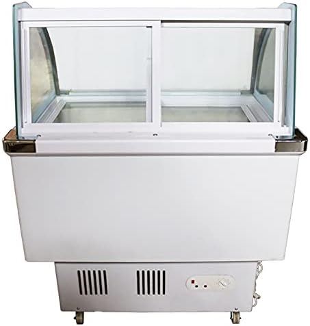 Haywhnkn מסחרי גלידה קשה ראווה 10 פאן ג'לטו טבילה ארון מקפיא מארז 220 וולט לבן