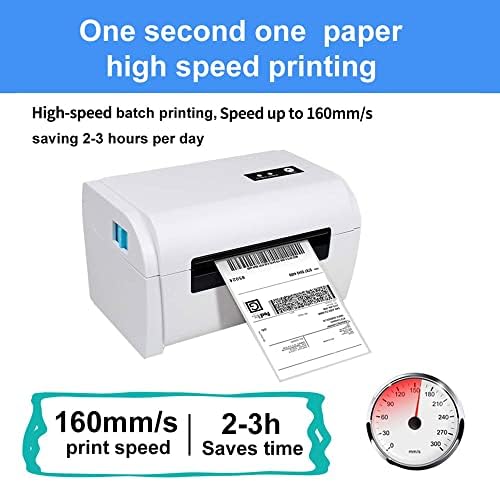 מדפסת תווית תרמית עבור 4 * 6 משלוח חינם חבילה תווית יצרנית 160 ממ/שניות במהירות גבוהה תרמית מדבקת מדפסת מקס.110 מ מ נייר