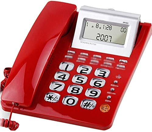 טלפון שולחן zyzmh ， טלפון כבלים עם שיחת זיהוי מתקשר, טלפון אדום, משרד, מלון