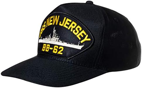ארצות הברית חיל הים ניו ג ' רזי-62 איווה - כיתה קרב סמל תיקון כובע חיל הים כחול בייסבול כובע