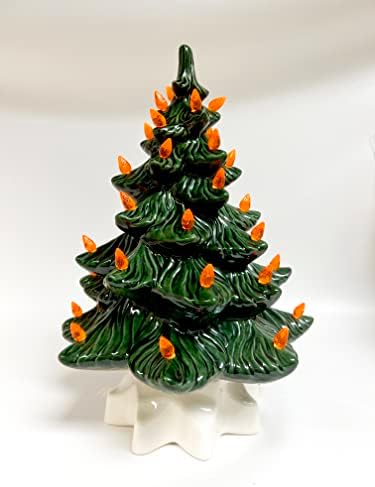 אורות עץ חג המולד של קרמיקה קרמיקה לאומית Artcraft® Style Ceramic - כתום