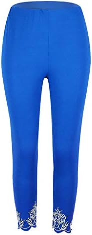 חותלות תחרה לנשים Capri Jean חותלות במותניים גבוהות מכנסי יוגה עם מכנסי יוגה מותניים מכנסיים קצוצים בקיץ פלוס גודל