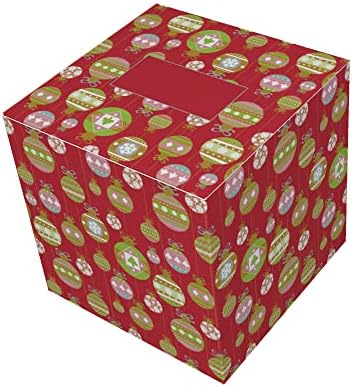 קישוטים צבעוניים קופסאות מתנה מרובעות וחביבות מסיבות - סט של 10