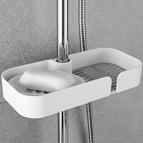 מחזיק צלחת סבון XJJZS, מתלה לשירותים, מדף מקלחת אפור רכוב על קיר, מתאים לשירותים ושירותים